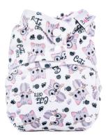 2. akosť Kapsová extra jemná AIO plienka Premium patentky - Cute cats