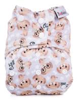 2. akosť Kapsová extra jemná AIO plienka Premium patentky - Cute dogs