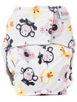 Novorodenecká extra jemná AIO plienka suchý zips - Zvieratká