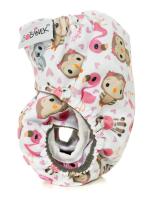 Novorodenecká AIO plienka patentky - Ružová zvieratká