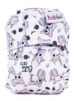 Novorodenecká extra jemná AIO plienka patentky - Cute cats