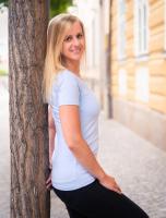 Dámské tričko UniFit krátký rukáv - Světle modré